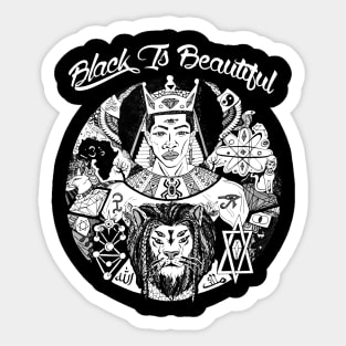 Black King Wise King Black Is Beautiful Sticker